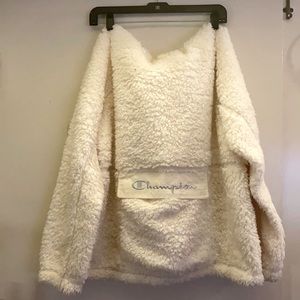 Champion Sherpa hoodie pullover XL